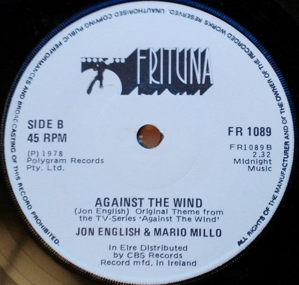 Jon English (3) : Six Ribbons (Against The Wind) (7", Single)
